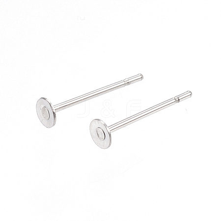 Non-Tarnish 304 Stainless Steel Stud Earring Findings A-STAS-D448-088P-3mm-1