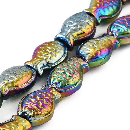 Electroplate Glass Beads Strands EGLA-V001-01G-1