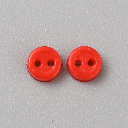 Mini Resin Button FIND-WH0260-26D-1