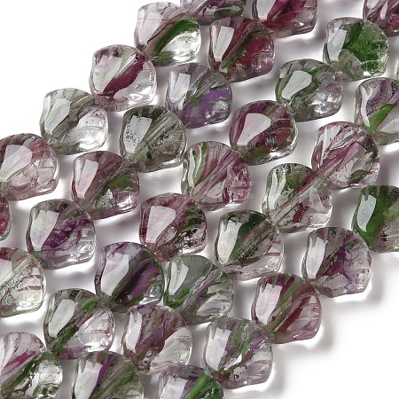 Inner Flower Handmade Lampwork Beads Strands LA-CBA3F7A-02H-1