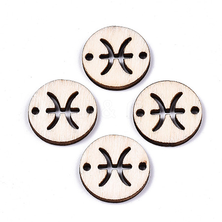 Unfinished Natural Poplar Wood Links Connectors WOOD-S045-139A-11-1