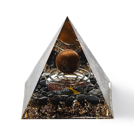 Orgonite Pyramid Resin Energy Generators AJEW-D056-01D-1