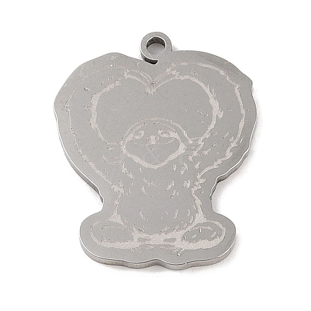 Non-Tarnish 304 Stainless Steel Pendants STAS-C095-24P-1