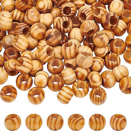 Olycraft Pine Natural Wood Beads WOOD-OC0001-21-1