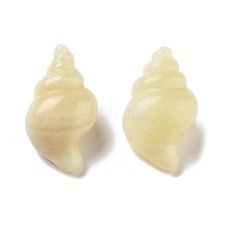 Natural Yellow Jade Carved Figurines DJEW-L023-H14-1