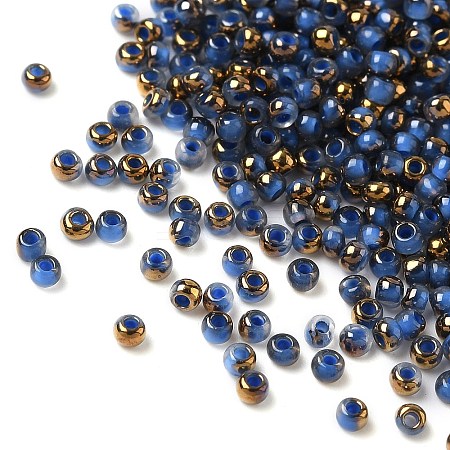Electroplated Glass Beads GLAA-Q120-02A-03-1