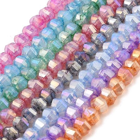 Imitation Jade Glass Beads Strands GLAA-P058-03A-1