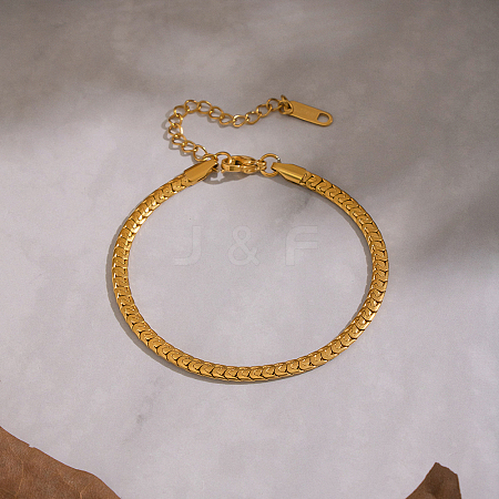 304 Stainless Steel Link Chain Bracelets for Women AF5599-3-1