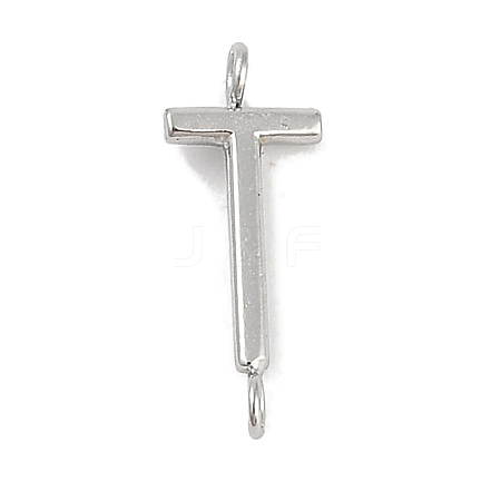 304 Stainless Steel Letter Connector Charms LS-STAS-M108-01P-20-1