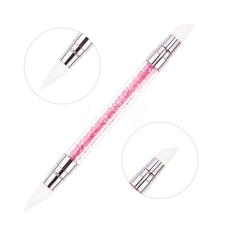 Double Head Silicone Nail Art Sculpture Pen Brushes(Head Shape Random Delivery) MRMJ-Q059-014B-1
