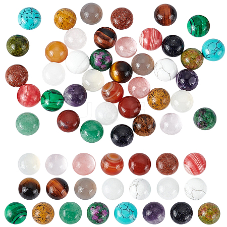 40Pcs 20 Styles Gemstone Cabochons G-PH0002-96-1