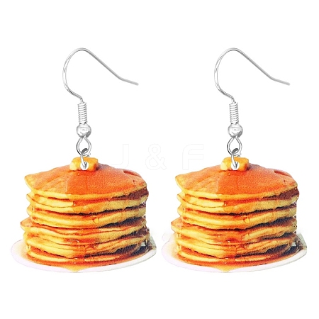 Acrylic Food Model Dangle Earrings PW-WG51A76-19-1