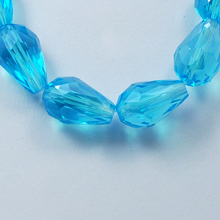 Electroplate Glass Beads Strands EGLA-R008-15x10mm-10-1