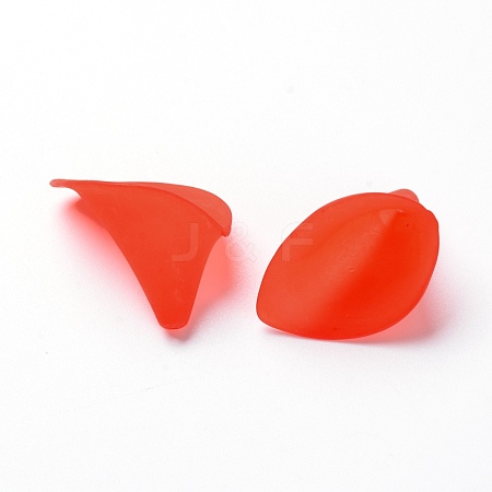 Acrylic Frosted Beads FACR-WH0025-02-1