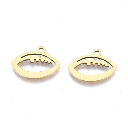 Ion Plating(IP) 201 Stainless Steel Pendants STAS-T044-252G-1