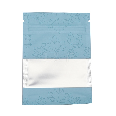 Maple Leaf Printed Aluminum Foil Open Top Zip Lock Bags OPP-M002-03A-01-1