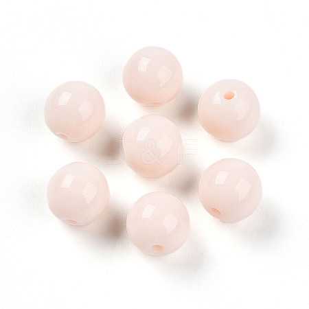 Opaque Solid Color Glass Beads X1-GLAA-N007-10mm-A01-1