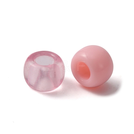 Translucent & Opaque Acrylic Beads OACR-WH0036-05B-1