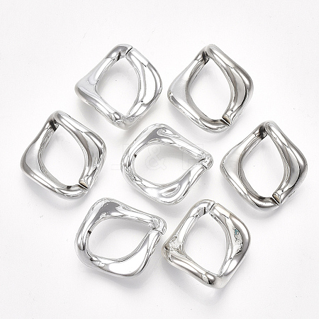 UV Plating ABS Plastic Linking Rings LS-X-CCB-S162-01B-04-1