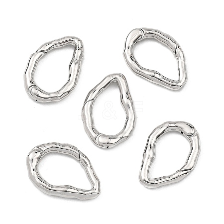SHEGRACE Brass Spring Gate Rings XGRQ58021-761P-1