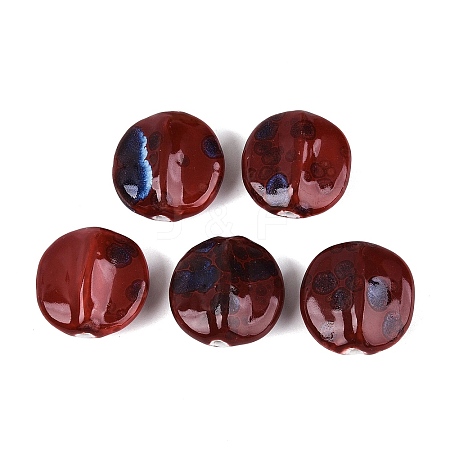 Vintage Handmade Porcelain Beads PORC-N013-22-05-1