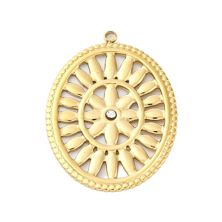 304 Stainless Steel Pendants STAS-V004-03G-1