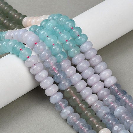 Gradient Color Natural White Jade Beads Strands G-NH0053-A01-01-1
