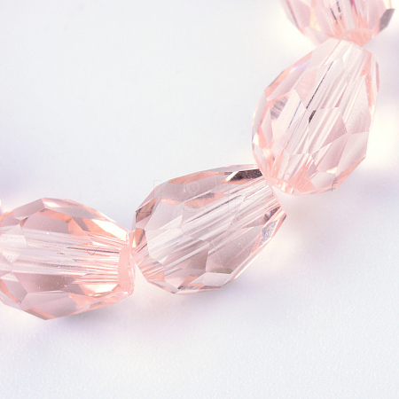 Transparent Glass Bead Strands LS-GLAA-R024-6x8mm-08-1