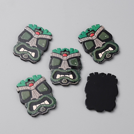 Acrylic Pendants MACR-WH0010-08B-1