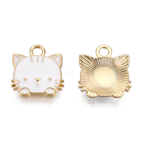 Eco-Friendly Zinc Alloy  Pendants X-ENAM-R051-01-03G-NR-1