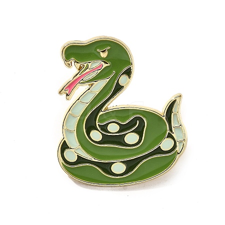 Chinese Zodiac Snake Enamel Pins JEWB-Q011-03A-1