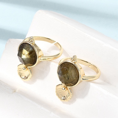 Brass Cuff Rings for Women GG-CBA7610-10G-07-1