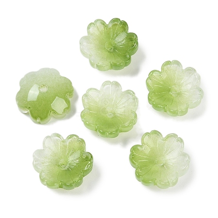 Transparent Spray Paint Glass Beads X1-GLAA-H035-04E-1