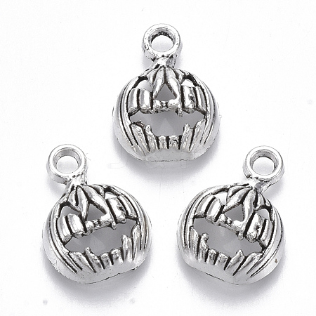 Tibetan Style Alloy Pendants TIBE-N010-11AS-RS-1