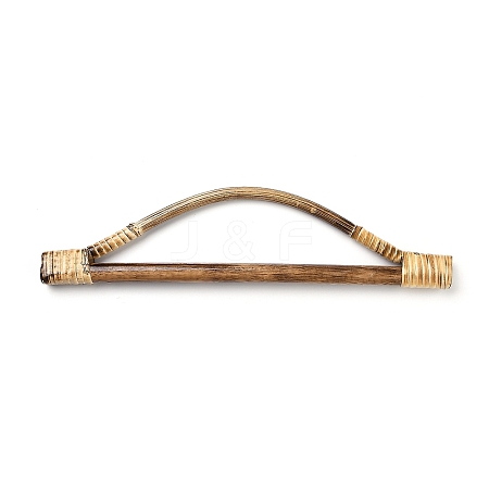 Wood & Rattan Woven Bag Handles X-FIND-H212-03B-1