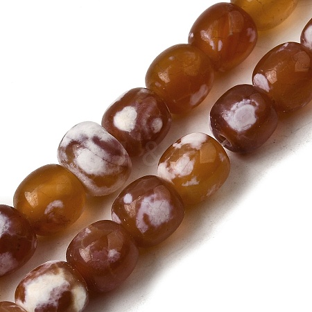 Dyed & Heated Natural Fire Crackle Agate Beads Strands G-NH0067-A02-1
