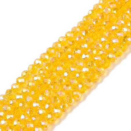 Electroplate Glass Beads Strands EGLA-A044-T2mm-B05-1