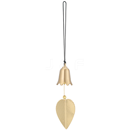 Brass Bell Pendants HJEW-WH20816-010G-C-1