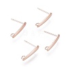 304 Stainless Steel Stud Earring Findings LS-STAS-H436-22RG-1