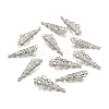 Tarnish Resistant Original Color 201 Stainless Steel Curly Filigree Pendants X-STAS-E083-41P-1