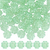 100Pcs Transparent Spray Painted Glass Beads GLAA-DC0001-61B-1