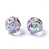 Transparent Acrylic Beads X1-TACR-K004-06-3