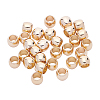 Long-Lasting Plated Brass European Beads KK-BC0005-41G-3