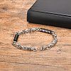 Fashionable Stainless Steel Chain Bracelets for Men PW-WGD2689-01-3