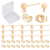 CREATCABIN 50Pcs Brass Stud Earring Findings KK-CN0001-44-1