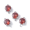 Brass Pave Cubic Zirconia Connector Charms KK-F892-53P-09-1