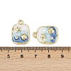 Alloy Rhinestone Pendants X-PALLOY-P311-02G-3
