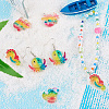 32pcs 8 style Ocean Theme Transparent Resin Pendants RESI-TA0001-46-7