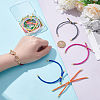 12Pcs 12 Colors Adjustable Nylon Cotton Cord Making OCOR-HY0001-42-4