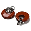 Natural Red Jasper Pendants KK-F751-M-A07-2